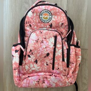 Billabong Kids Pink Floral Backpack